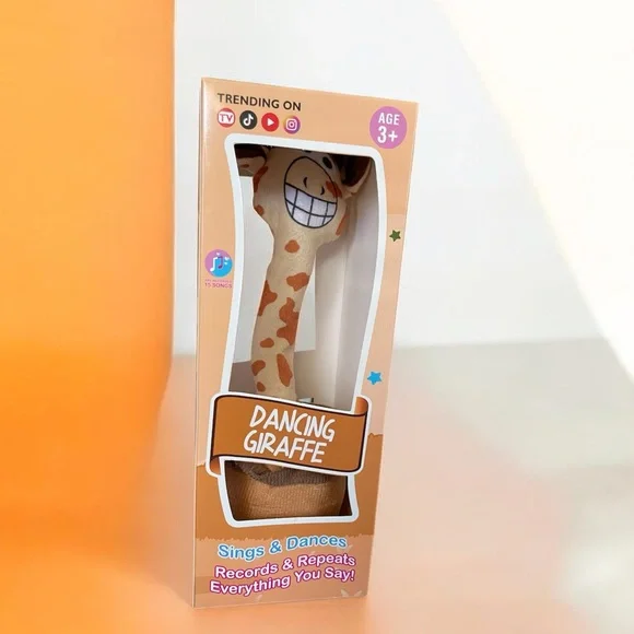 Giraffe Stuffed Animal Singing ,Dancing,Talking,Light Up - Picture 4 of 7